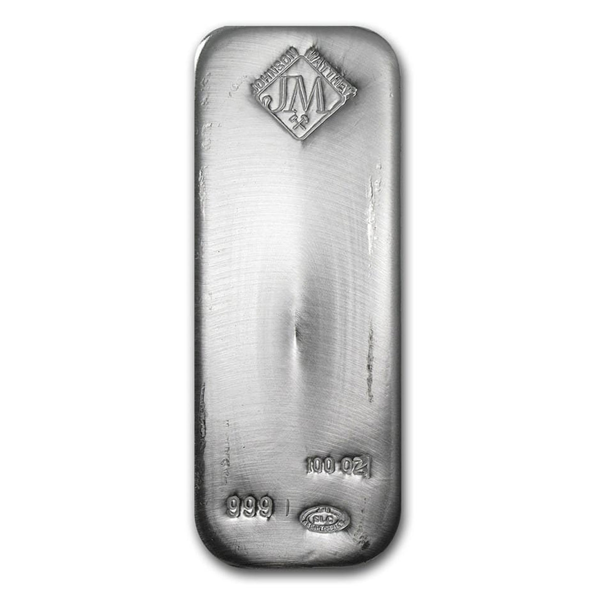 LOCAL PICKUP ONLY: JM Johnson Matthey 100oz Silver Bar (TAX Exempt) See descr. - No Credit Cards or Paypal