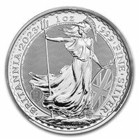 2023 GB £2 Britannia 1oz Silver (No Tax) King Charles III Effigy - Flaws