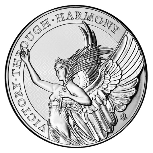 2022 St. Helena Queen's Virtue: Victory Angel 5oz .999 Silver (No Tax) Issues