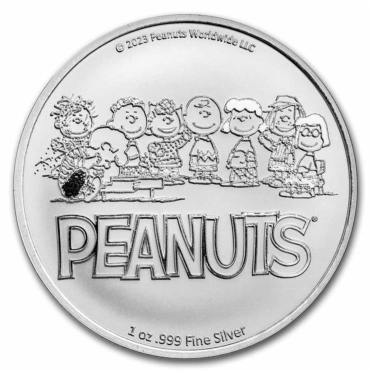Peanuts® Baseball - Woodstock at Bat 1oz .999 Fine Silver Round (No Tax)