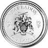 2019 Barbados $1 Lionfish 1oz. .999 Silver (No Tax) COIN ONLY/Light Toning