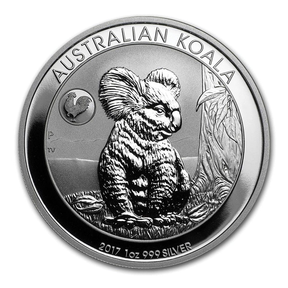 2017 Australia $1 Koala with Rooster Privy 1oz .999 Fine Silver (No Tax)