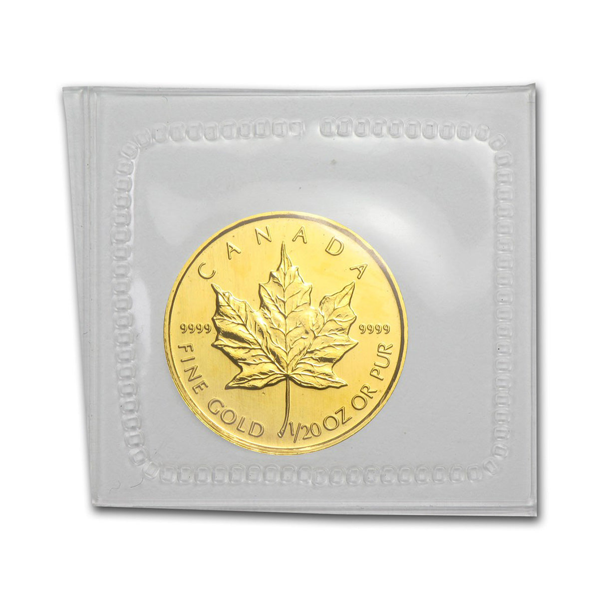 2001 Canada 1/20oz $1 .9999 Gold Maple Leaf SEALED (No Tax) May have Scr