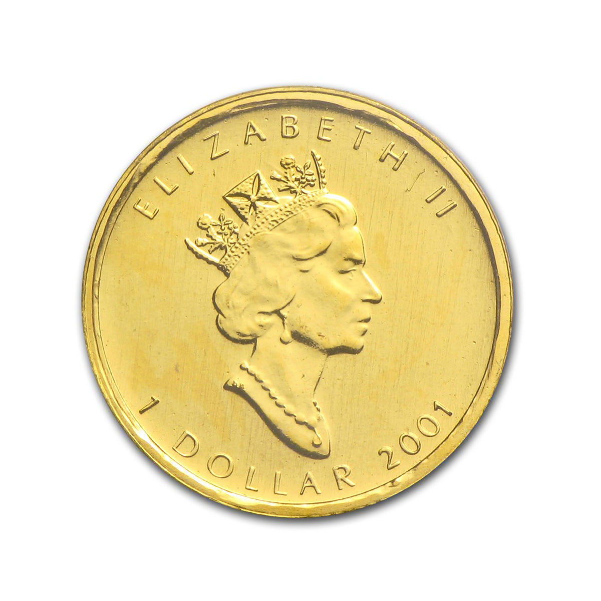 2001 Canada 1/20oz $1 .9999 Gold Maple Leaf SEALED (No Tax) May have Scr