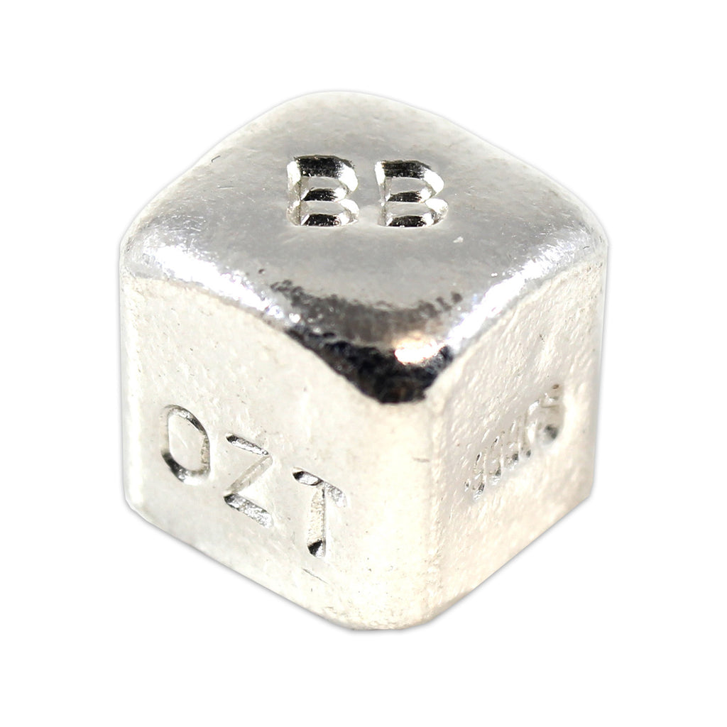 Beaver Bullion Dice Sized Cube 1oz .999 Fine Silver (No Tax)