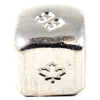 Beaver Bullion Dice Sized Cube 1oz .999 Fine Silver (No Tax) May have Toning