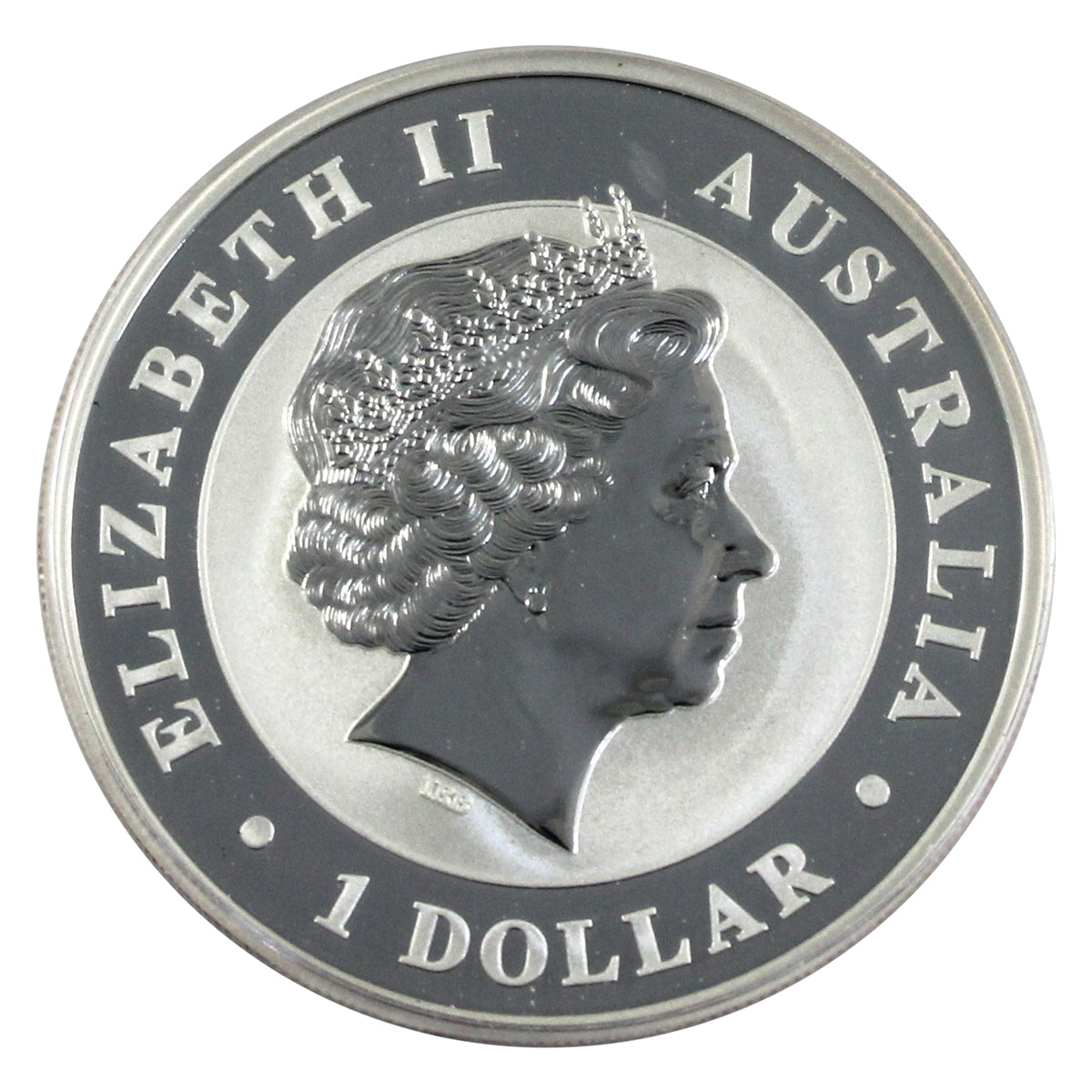 2012 Australia $1 Koala 1oz .999 Silver (No Tax) Light Toning/Capsule Scr