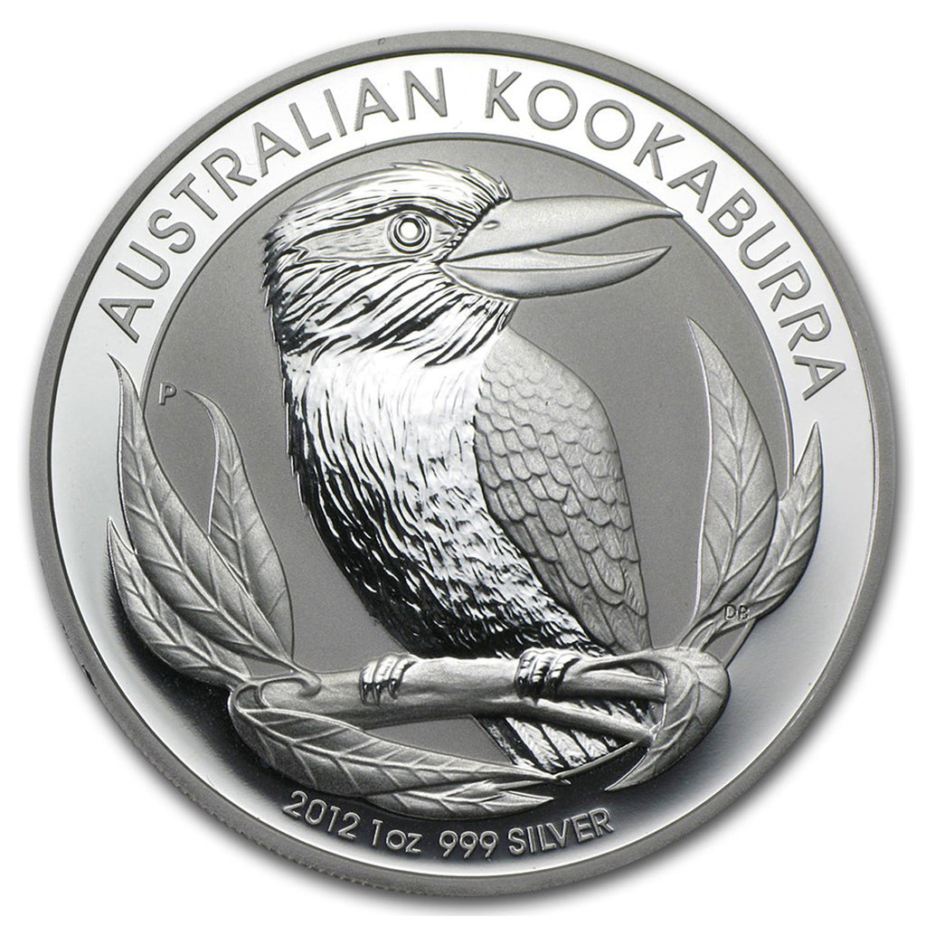 2012 Australia $1 Kookaburra 1oz .999 Silver (No Tax) Capsule Scuffed/Scr
