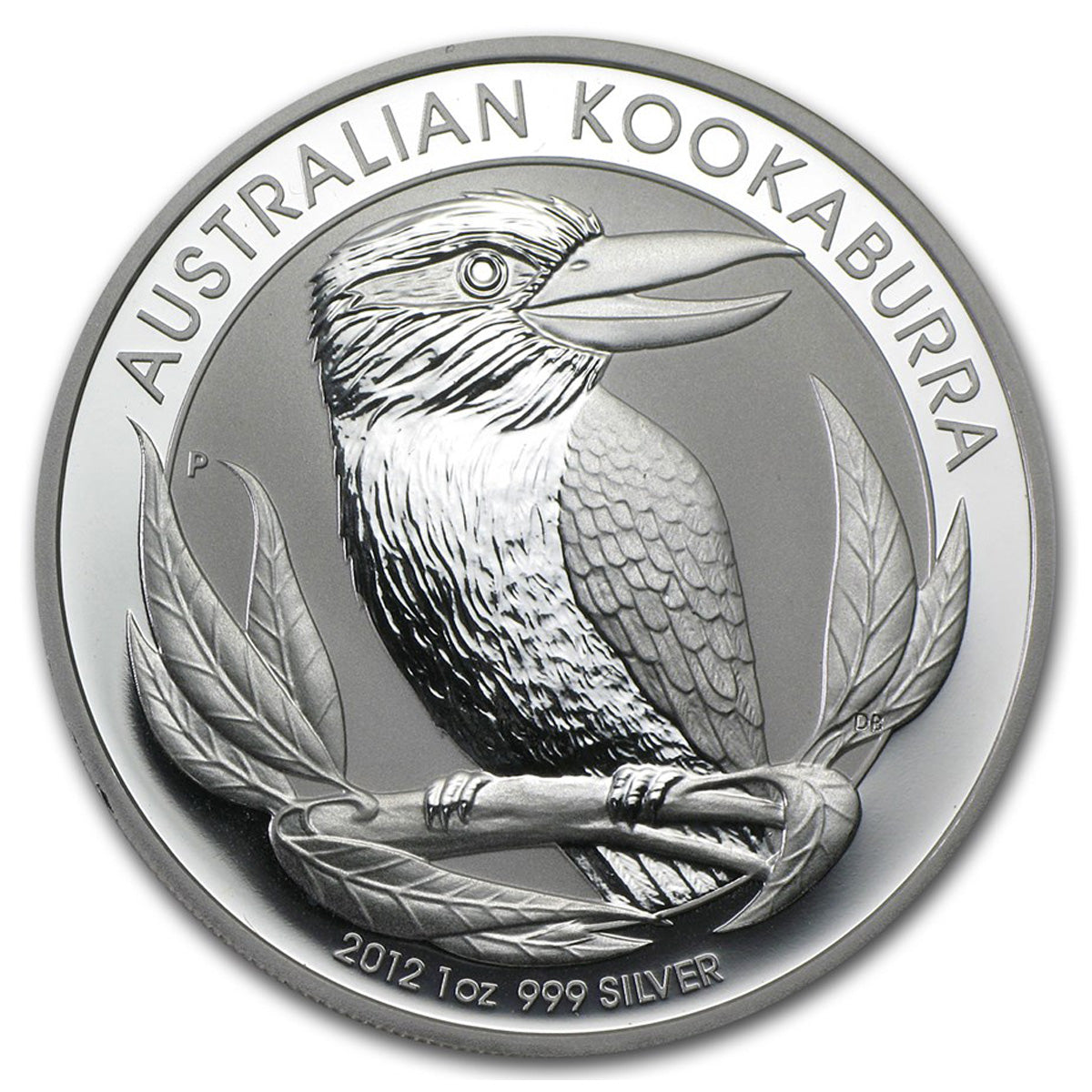2012 Australia $1 Kookaburra 1oz .999 Silver (No Tax) Capsule Scuffed/Scr