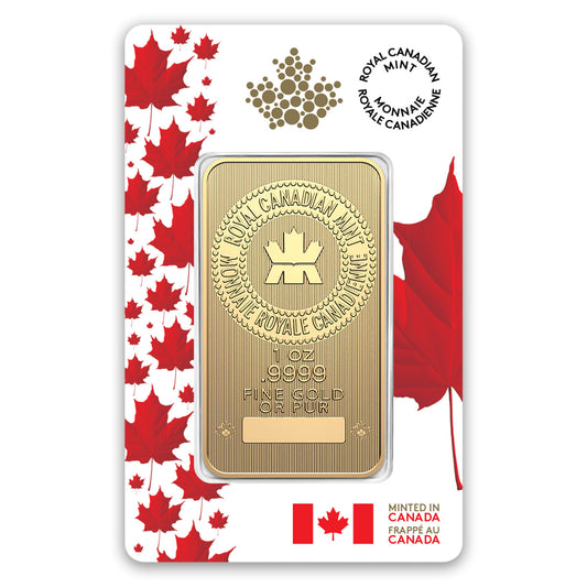2025 Canada Premium 1oz Gold Bar in Proudly Canadian Packaging (No Tax) - NO Credit Card, Paypal