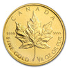1993 Canada $10 1/4oz. .9999 Gold Maple Leaf (Tax Exempt) Capsule Lightly Scuffed