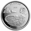 2020 EC8 $2 St. Lucia: Whiptail Lizard 1oz. .999 Silver (No Tax) Capsule Scr.