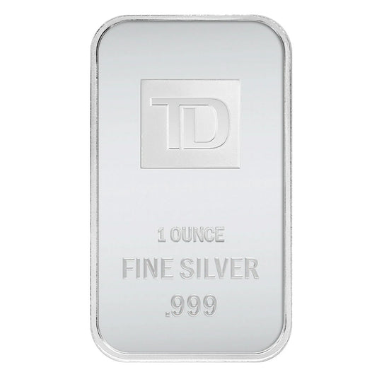 TD Bank SEALED 1oz .999 Fine Silver Bar (No Tax) Lightly Toned