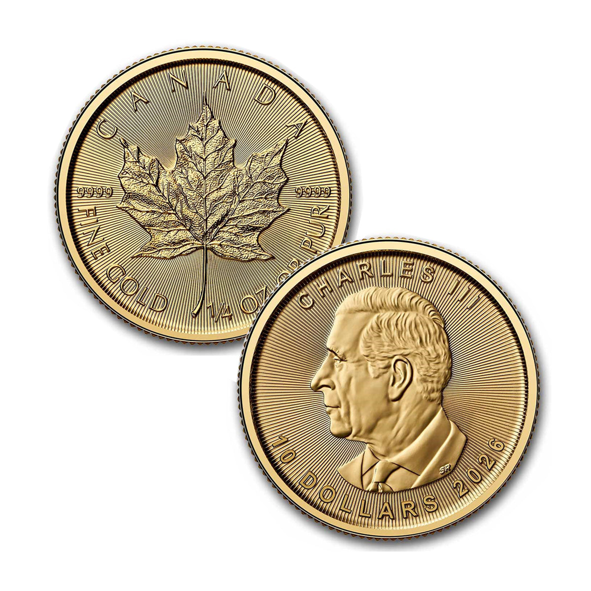 2026 Canada $10 1/4oz. 9999 Gold Maple Leaf (TAX Exempt)