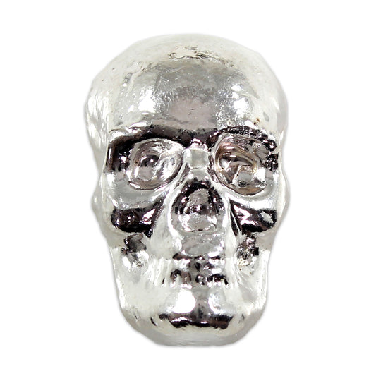 Beaver Bullion Skull 1oz .999 Fine Silver (No Tax)