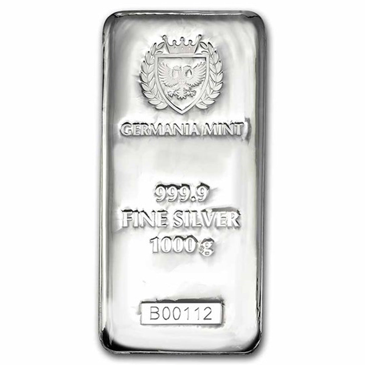 Germania Mint 1000g (Kilo) Silver Cast Bar (No Tax) Flaws - No CREDIT CARD OR PAYPAL.