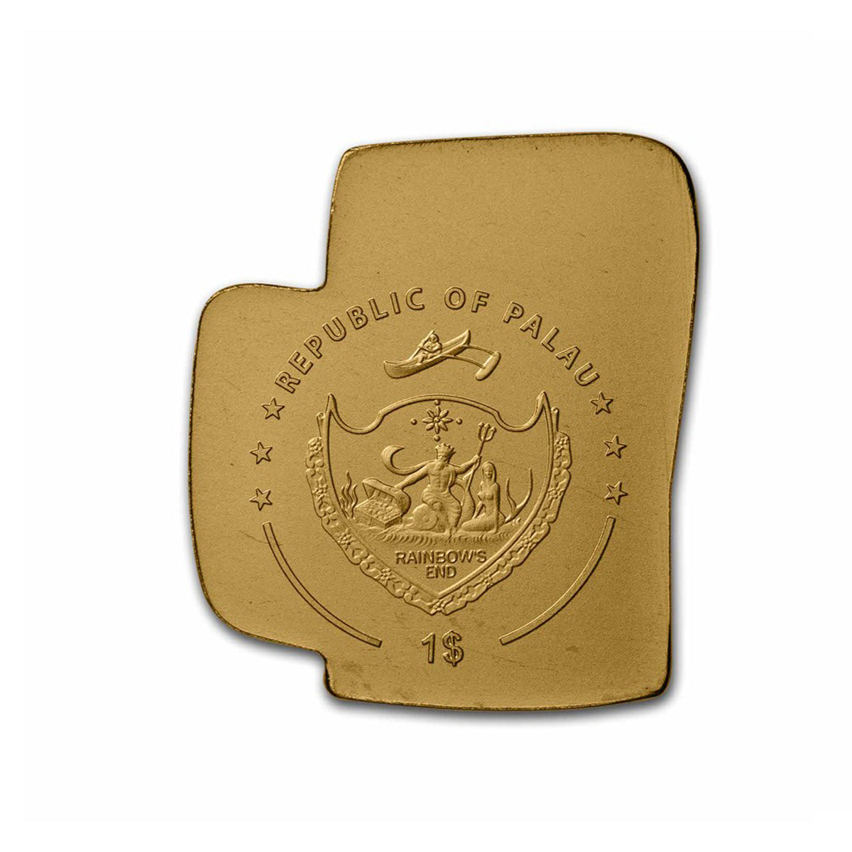 (2007) Palau $1 Beer Mug 1/2 gram (0.5g) Gold with COA (Tax Exempt)