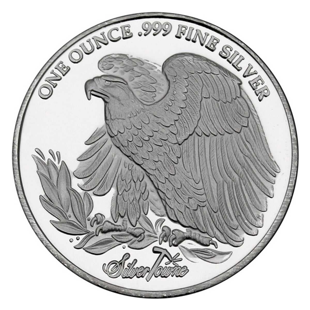 SilverTowne Trademark Saint Gaudens Replica 1oz Silver (No Tax) Minor Scuffs/scratches
