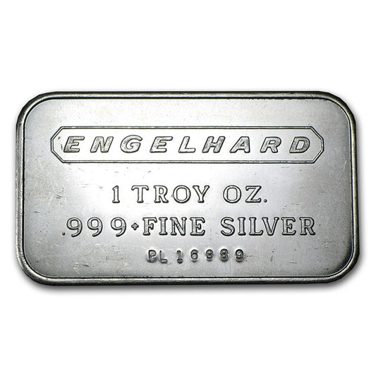 Vintage Engelhard (Landscape) 1oz Silver Bar ~1981. No Tax - Flaws