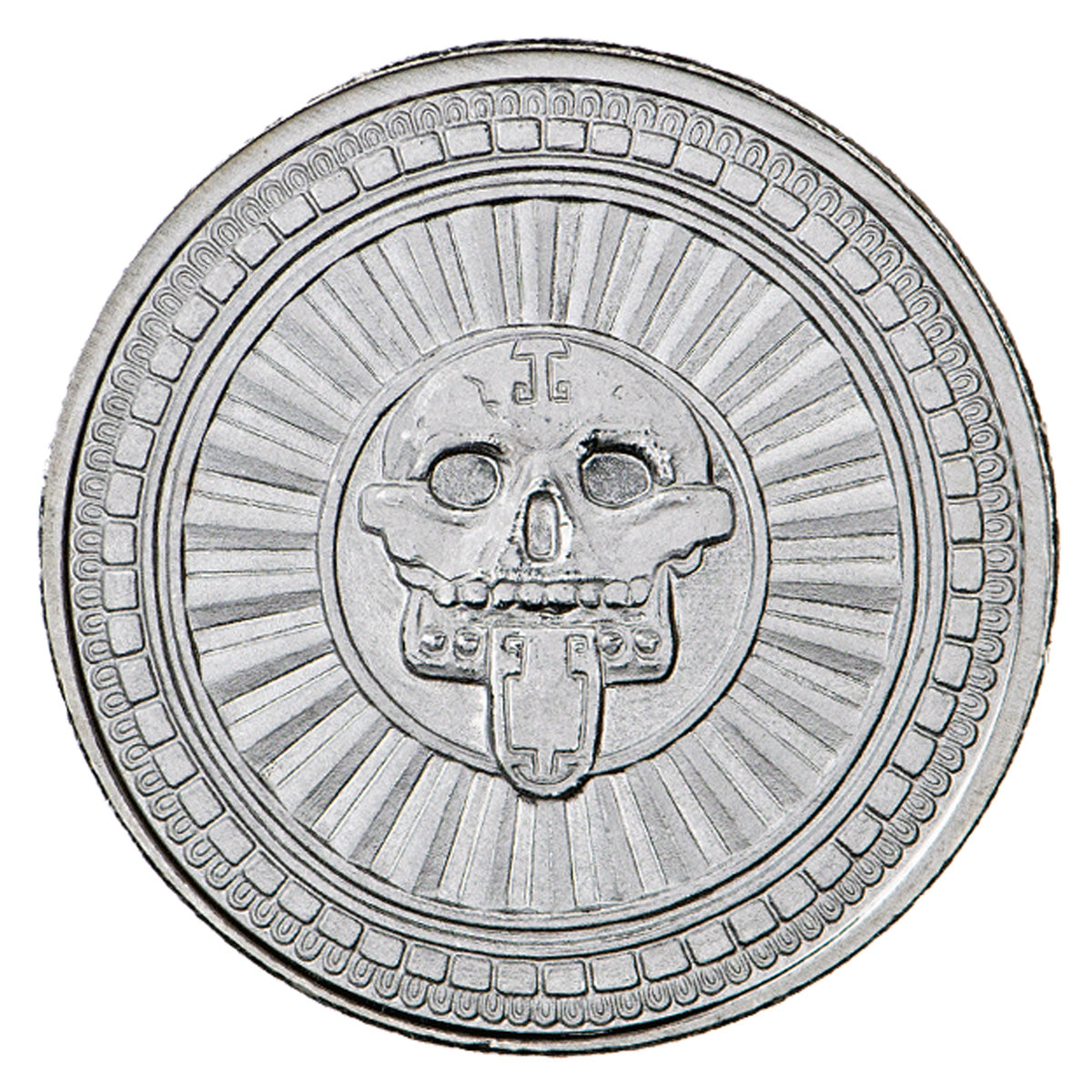 CSM Aztec God of Death 1oz .999 Silver Round (No Tax) Scuffs/Light Toning