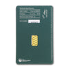 Perth Mint 1g .9999 Gold Bar in Original Package (No Tax) Holder Scratches/Scuffs