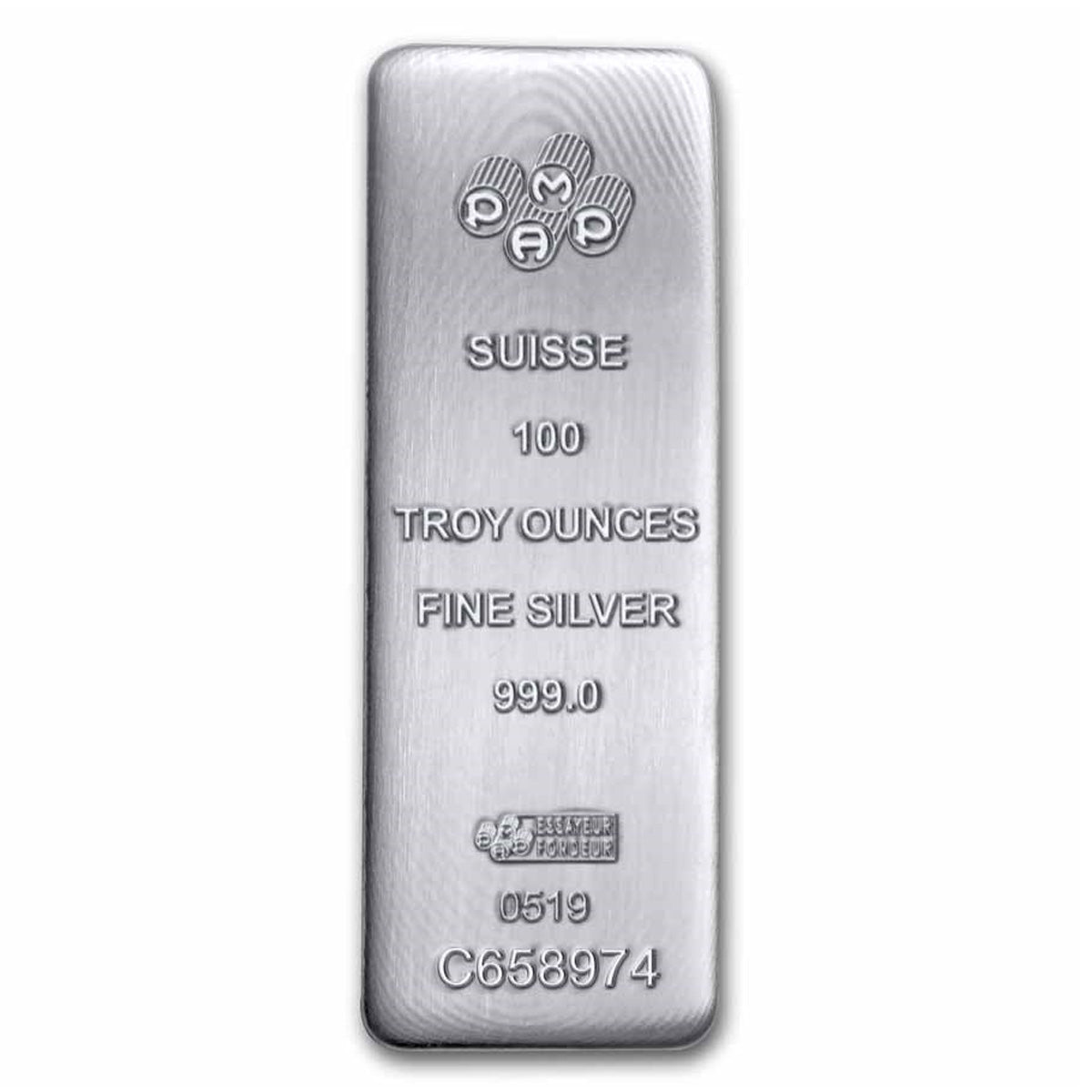 PAMP Suisse 100oz .999 Silver Bar (TAX Exempt) See descript. - No Credit Cards or Paypal