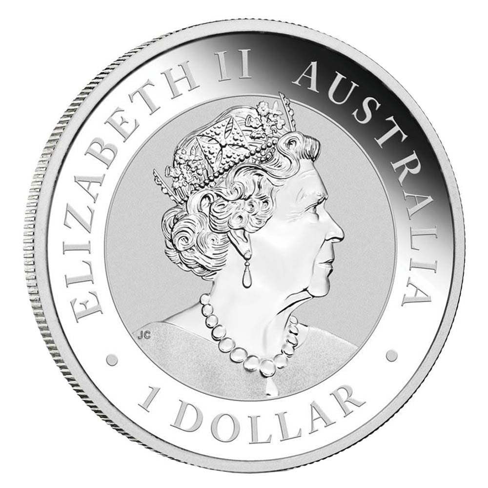 2021 Australia $1 Koala 1oz. .9999 Fine Silver Coin (No Tax) Lightly Rim Toning