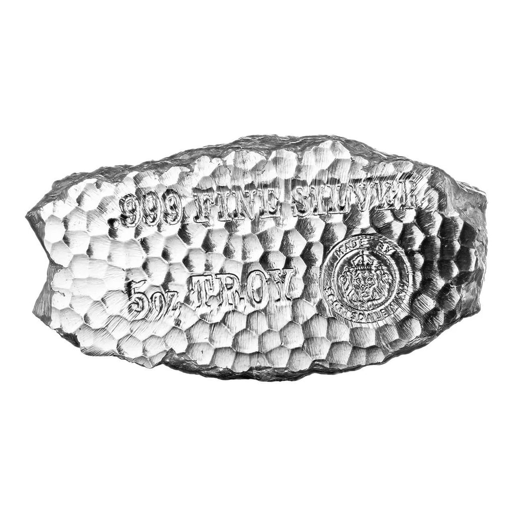 Scottsdale Mint 5oz Tombstone Nugget .999 Silver (No Tax) May be lightly toned