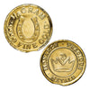 Monarch 1/4 GRAM Lucky Horseshoe .999 Gold Round (No TAX) Capsule Scr