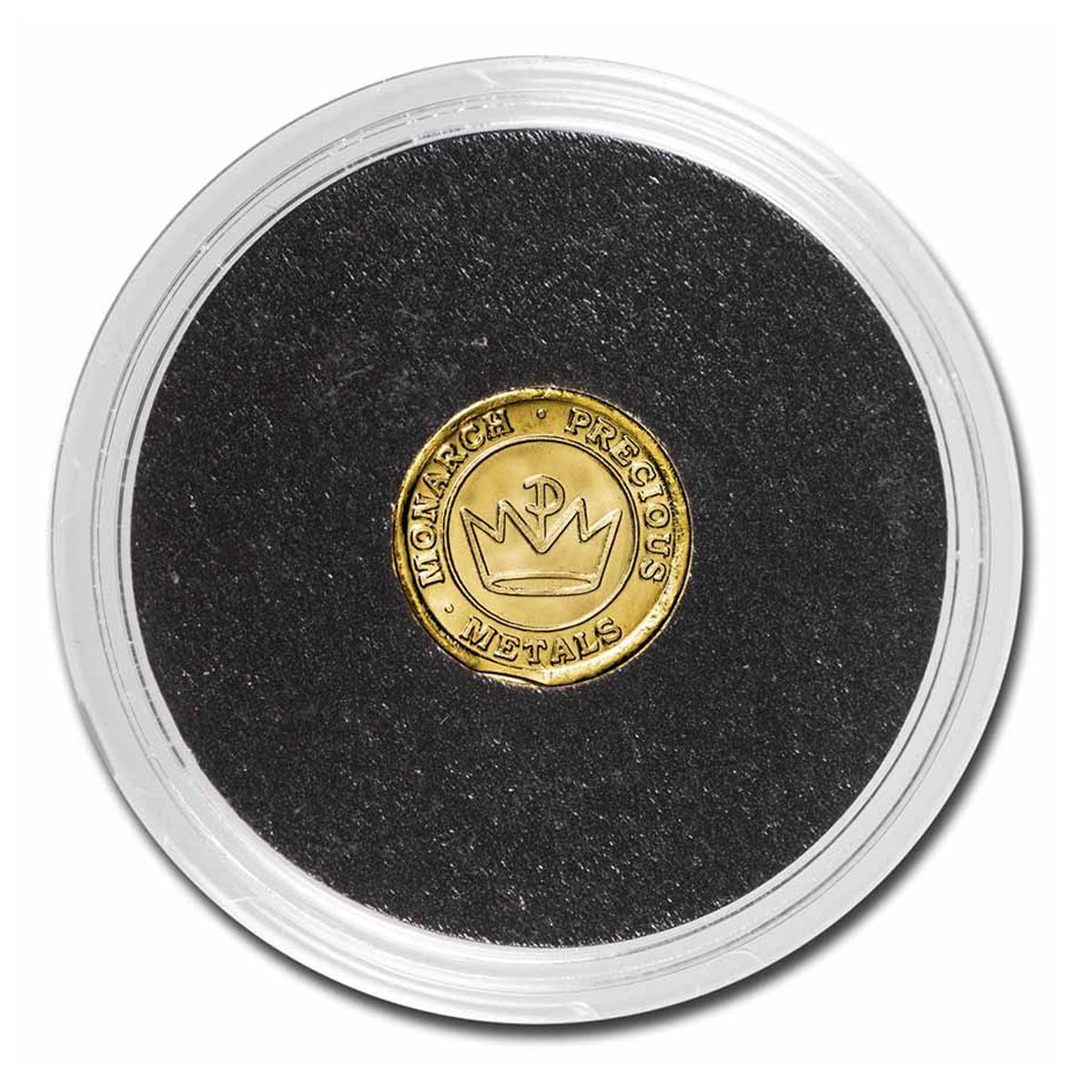 Monarch 1/4 GRAM Lucky Horseshoe .999 Gold Round (No TAX) Capsule Scr