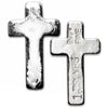 YPS Hand Poured Cross 1oz .999 Fine Silver Bar (No Tax) May be lightly toned