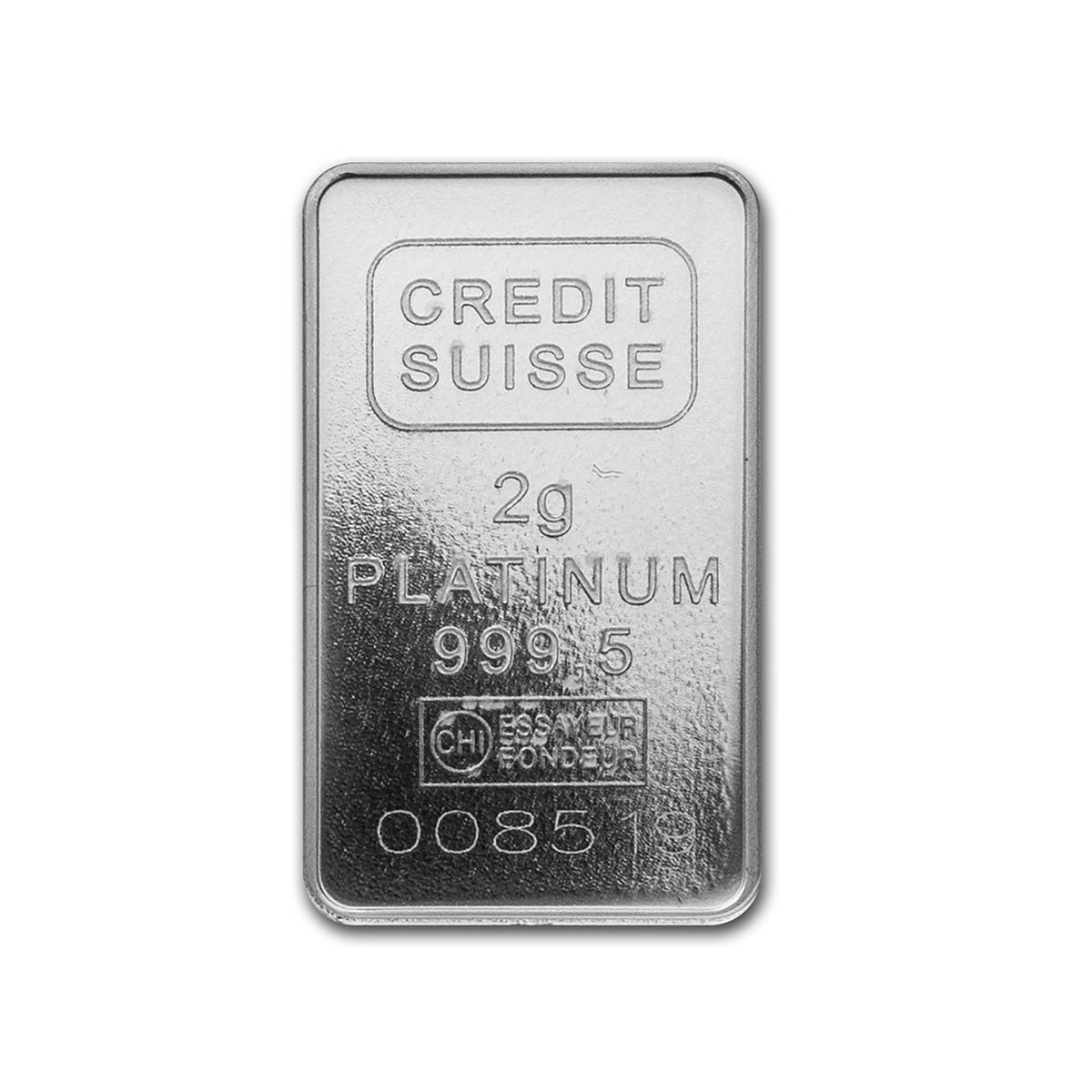 Credit Suisse 2g Liberty .9995 Platinum (No Tax) Packaging Scr. - Out of Production!
