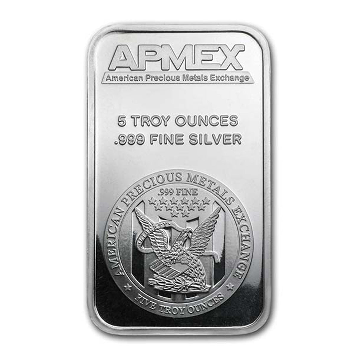 APMEX 5oz .999 Fine Silver Bar (No Tax) Flaws