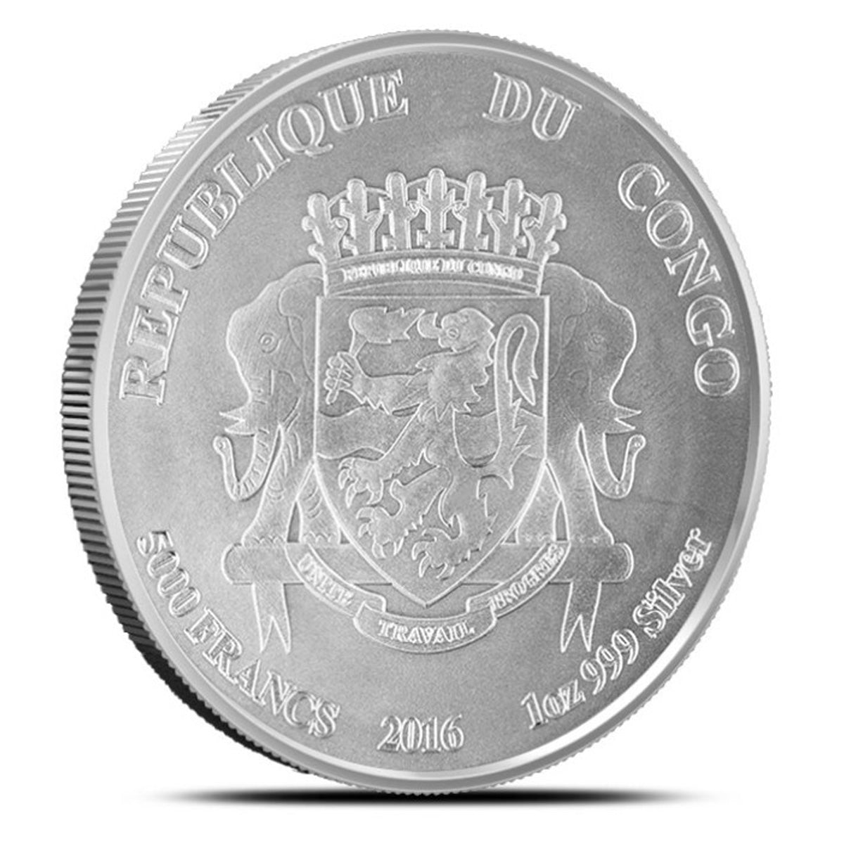 2016 Congo 5000 Francs African Lion 1oz Silver (No Tax) Issues