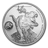 2022 Jurassic World: T-Rex Chase 1oz Silver (No Tax) COIN ONLY - Light Toning
