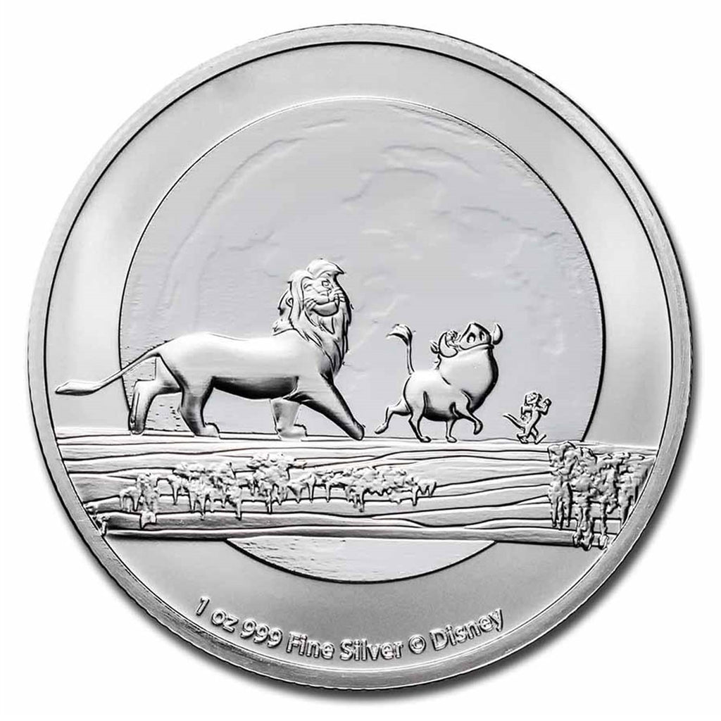2021 Niue $2 Disney Lion King: Hakuna Matata 1oz Silver (No Tax) Flaws