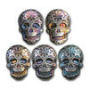Monarch Day of the Dead 2oz Silver Sugar Skull w Marigold (No Tax) May have Toning
