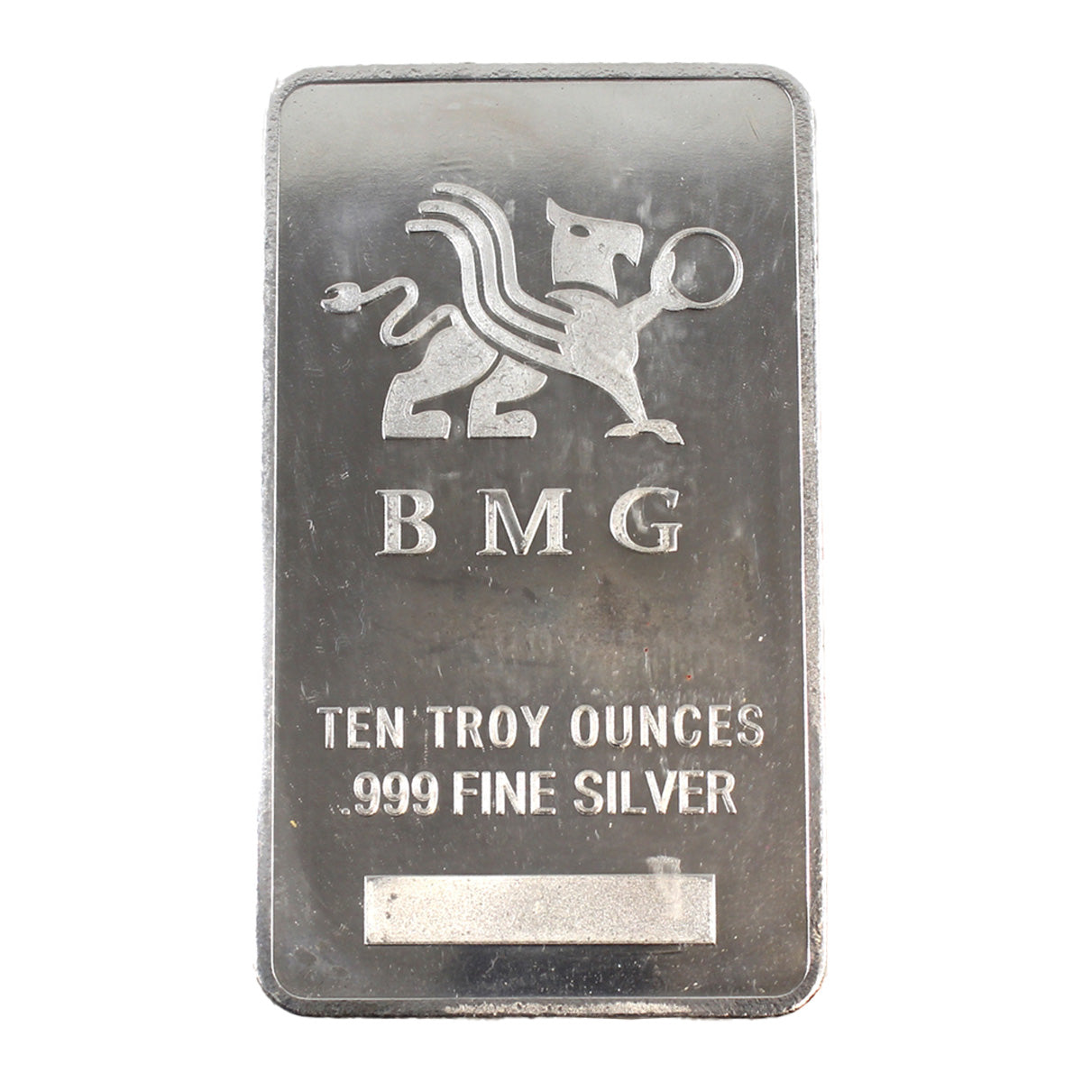 BMG 10oz .999 Fine Silver Bar (No tax) Toning