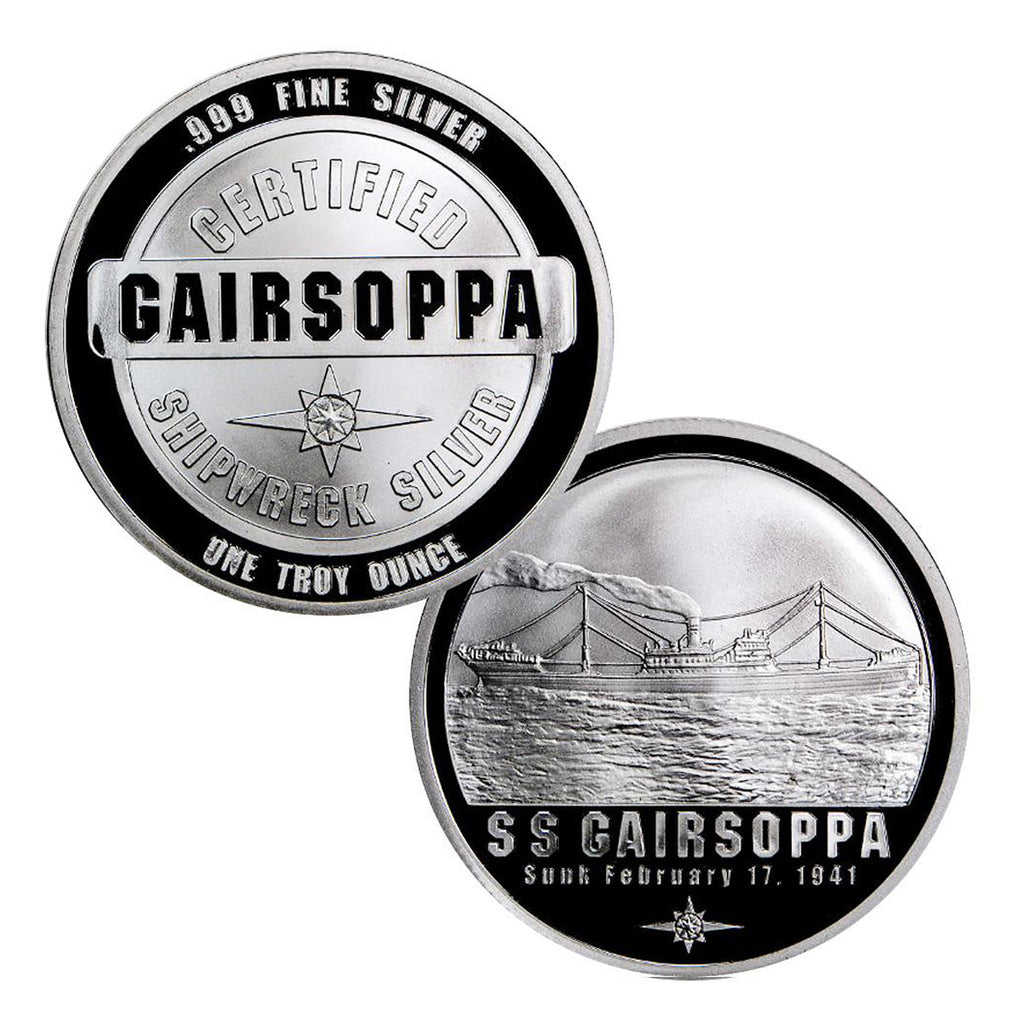 Gairsoppa Shipwreck 1oz .999 Fine Silver Round (No Tax)