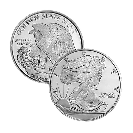 GSM Walking Liberty 1/2oz .999 Fine Silver Fractional Round (No Tax)