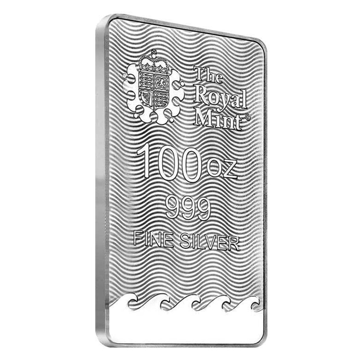Royal Mint 100oz Britannia .999 Fine Silver Bar (No Tax) Hairline Scr. - No Credit Cards or Paypal