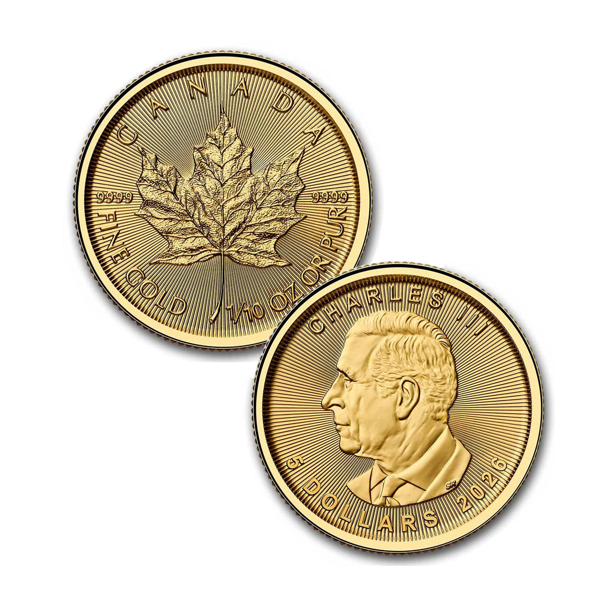 2026 Canada $5 1/10oz 9999 Gold Maple Leaf (TAX Exempt)