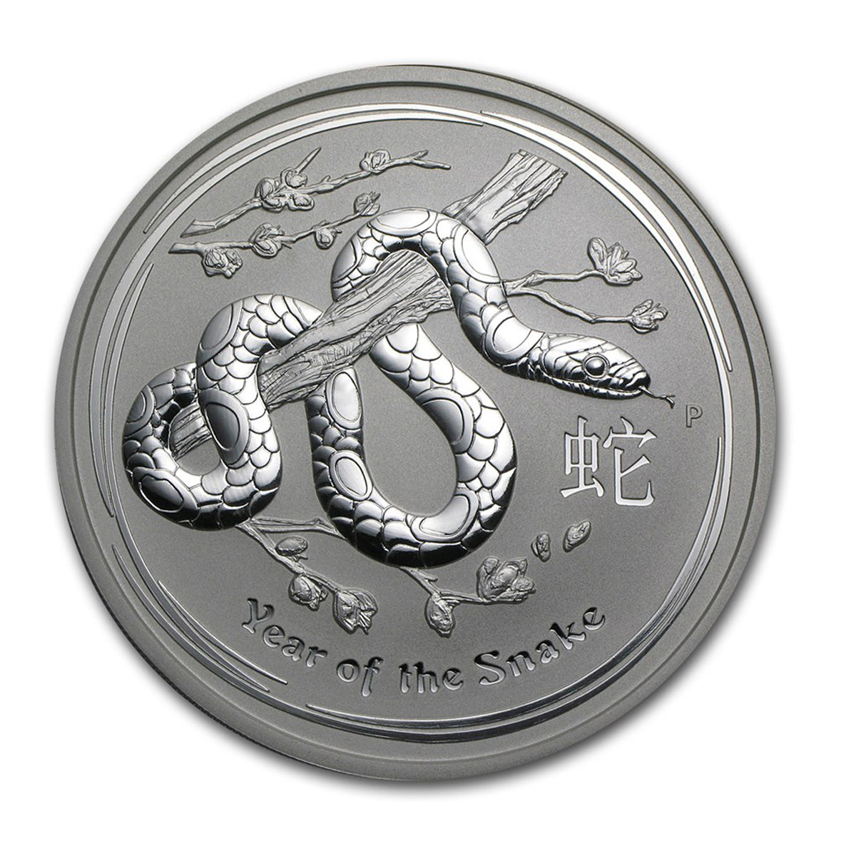 2013 Australia $8 Year of the Snake 5oz Silver (No Tax) Flaws