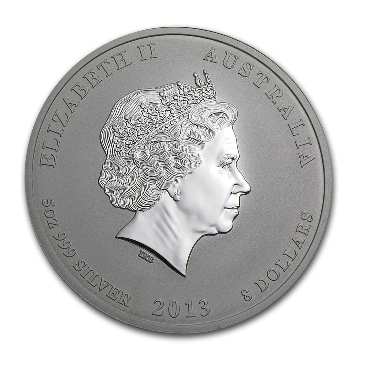 2013 Australia $8 Year of the Snake 5oz Silver (No Tax) Flaws