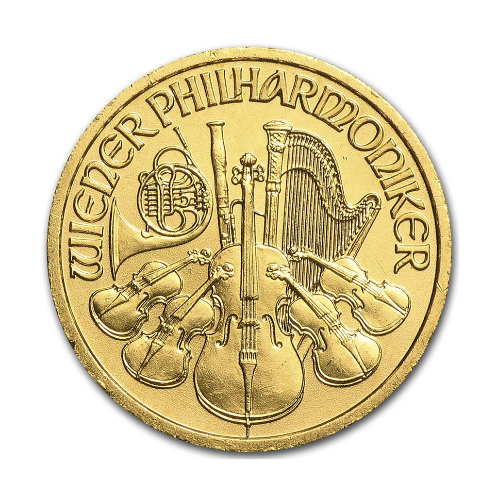 1999 Austria 200 Shilling Philharmonic 1/10oz .999 Gold Coin (No Tax)