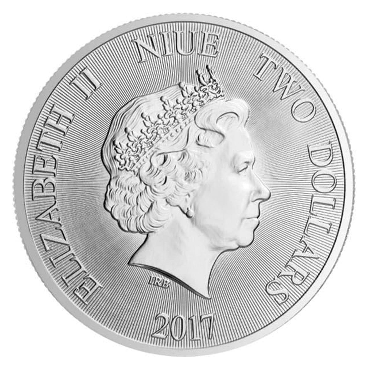 2017 Niue $2 Panda 1oz .999 Fine Silver (No Tax) Rim Scuffs