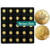 Various Date Canada 25 x 1g Gold Maple Leaf Maplegram Sheet (25g) - NO Credit Card/Paypal