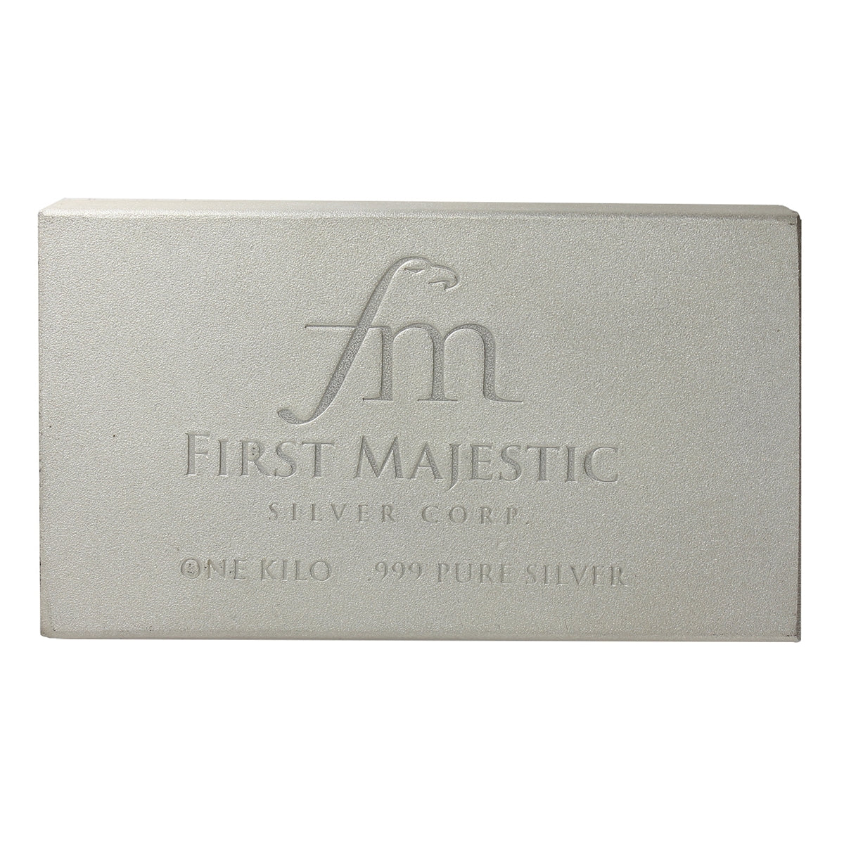 First Majestic 1 Kilo Silver Bar with CoA (No Tax) See Descrip. - No CREDIT CARD OR PAYPAL.