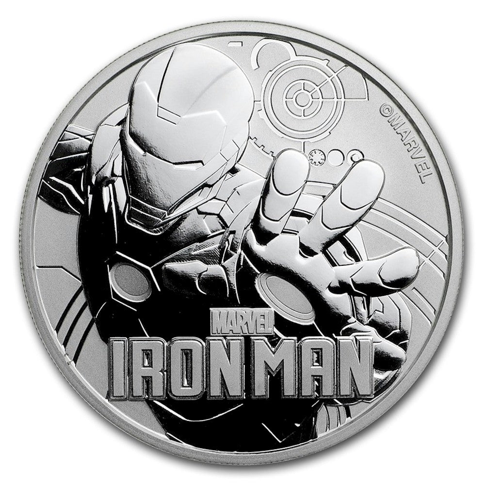 2018 Niue $1 Marvel Series - Iron Man 1oz. .999 Silver (No Tax) Lightly Scratched Capsule