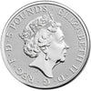 2020 GB 5-Pounds Queen's Beasts - White Lion of Mortimer 2oz. Silver (No Tax) Rim Toning